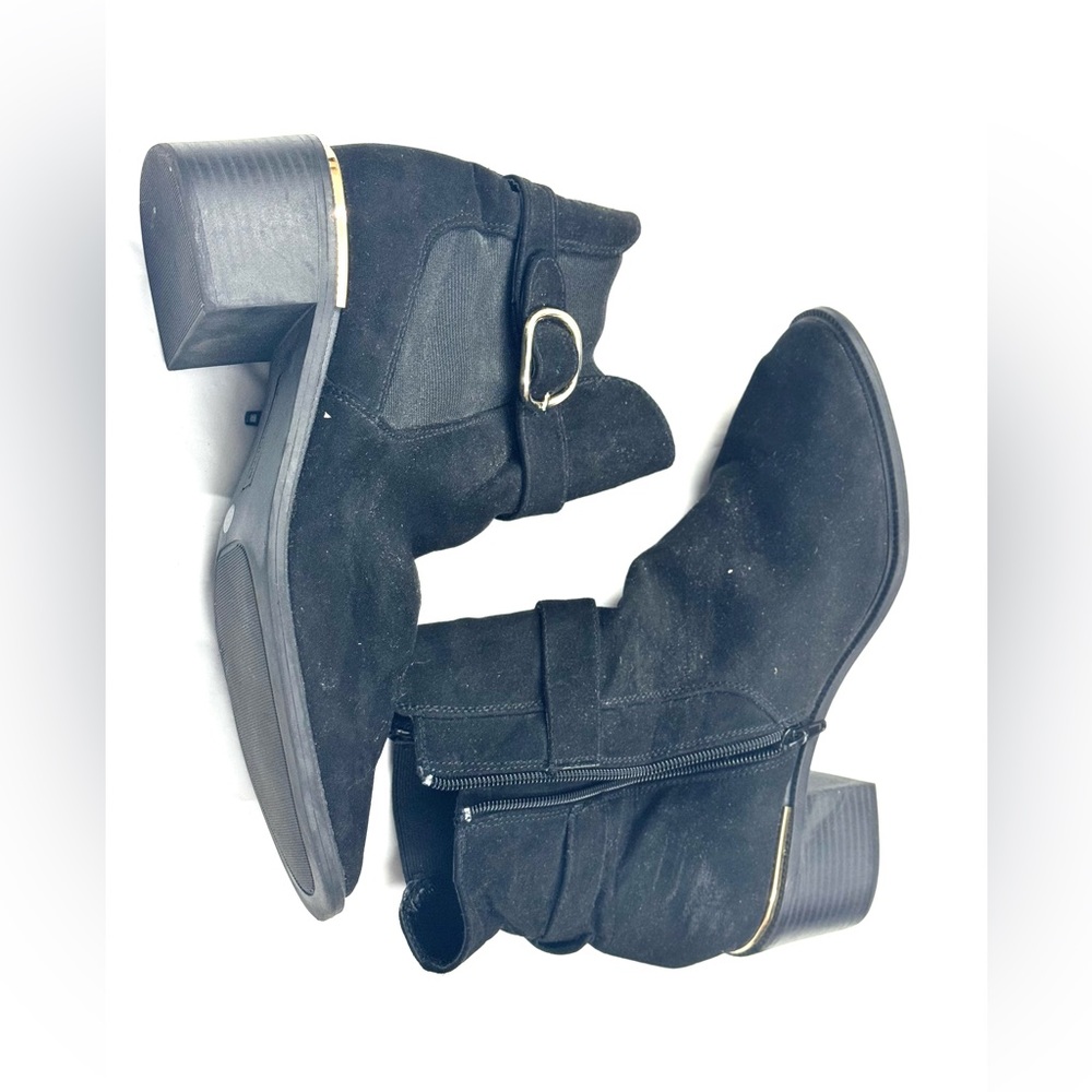 Liz Claiborne Womens Ellison Block Heel Chelsea Boots Size-9M
